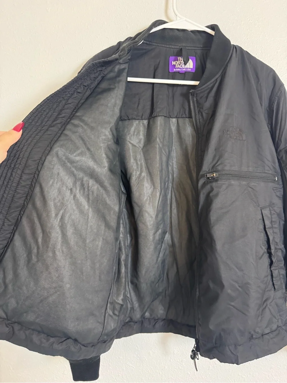 The North Face purple label insulated zip up field jacket